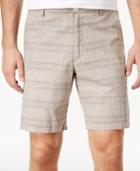 Tasso Elba Men's Space-dyed Plaid Shorts