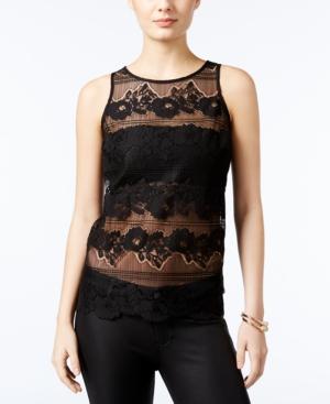 Guess Yaro Isle Lace Contrast Top