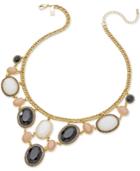 Inc International Concepts Gold-tone Multi-stone Collar Necklace, Only At Macy's