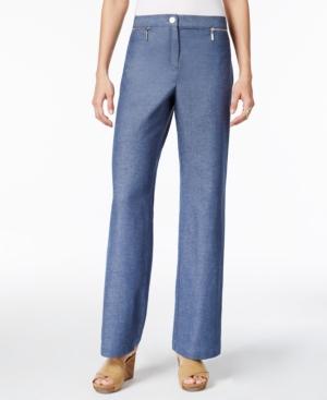 Jm Collection Petite Zip-pocket Pants, Only At Macy's