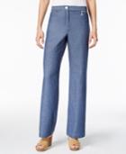 Jm Collection Petite Zip-pocket Pants, Only At Macy's