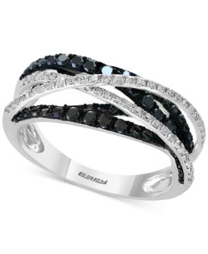 Effy Diamond Crisscross Statement Ring (3/4 Ct. T.w.) In 14k White Gold