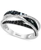 Effy Diamond Crisscross Statement Ring (3/4 Ct. T.w.) In 14k White Gold