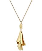 Lucky Brand Gold-tone Petal Pendant Necklace