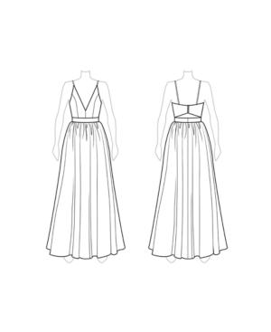 Customize: Switch To V-neck - Fame And Partners Plunging V-neck Metallic Dress
