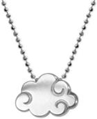 Little Cities By Alex Woo Cloud Pendant Necklace In Sterling Silver