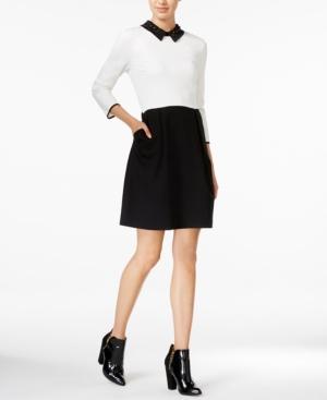 Maison Jules Embellished Colorblocked Dress, Only At Macy's