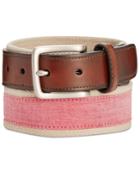 Club Room Men's Chambray Casual Belt, Only At Macy's