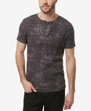 Buffalo David Bitton Men's Distressed Thermal Henley
