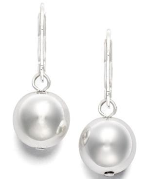 Lauren Ralph Lauren Silver-tone Ball Drop Earrings