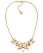 Trina Turk Gold-tone Multi-crystal Statement Necklace