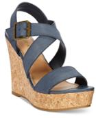 Rampage Happy Platform Wedge Sandals Women's Shoes