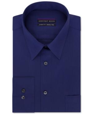 Geoffrey Beene Non-iron Big And Tall Sateen Solid Dress Shirt