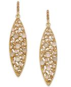 Inc International Concepts Gold-tone Pink Crystal Drop Earrings, Only At Macy's
