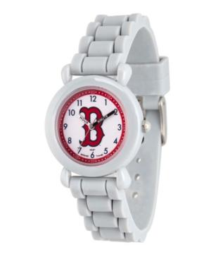 Gametime Mlb Boston Red Sox Kids' Gray Plastic Time Teacher Watch