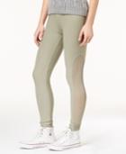 No Comment Juniors' Mesh-panel Leggings