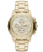 Fossil Men's Chronograph Dean Gold-tone Stainless Steel Bracelet Watch 45mm Fs4867