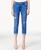 Nanette Lepore Madison Azalea Bright Blue Wash Capri Jeans