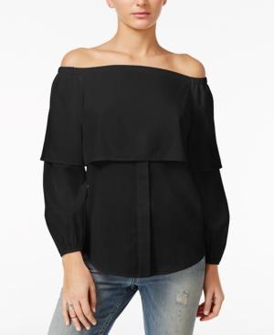 Guess Annalisa Off-the-shoulder Flounce Top