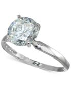 Giani Bernini Cubic Zirconia Solitaire Ring In Sterling Silver, Created For Macy's