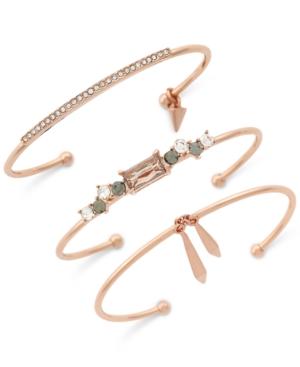 Vince Camuto Gold-tone Glass Shard Cuff Bracelet
