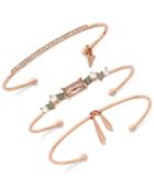 Vince Camuto Gold-tone Glass Shard Cuff Bracelet