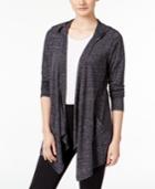 Style & Co. Hooded Draped Knit Jacket, Only At Macy's
