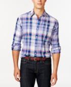 Club Room Big And Tall Rupert Plaid Long-sleeve Shirt, Only At Macy's