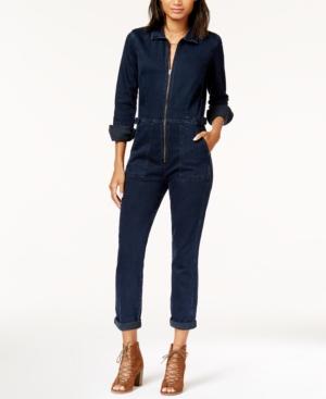 Lucky Brand Aviator Cotton Denim Jumpsuit