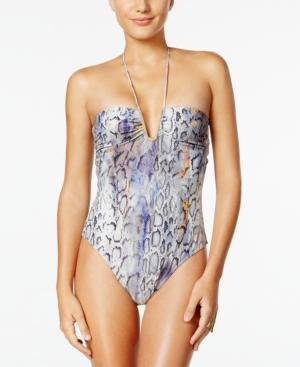 Rachel Rachel Roy Hardware Halter One-piece Swimsuit, Only At Macy's Women's Swimsuit