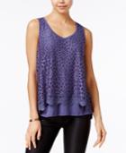 Bcx Juniors' Tiered Lace Tank Top