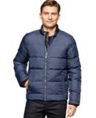 Calvin Klein Nylon Jacket With Faux Leather Collar