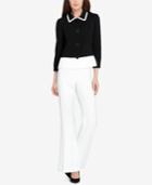 Tahari Asl Colorblocked Flared Pantsuit