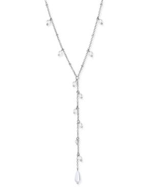 Inc International Concepts Silver-tone Imitation Pearl Lariat Necklace, Only At Macy's