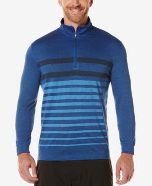 Pga Tour Men's Striped Long-sleeve Performance Polo