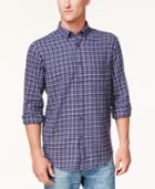 Club Room Men's Plaid Flannel Button-down Shirt
