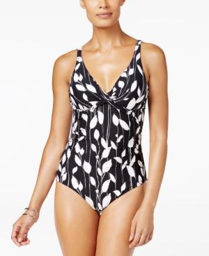 Anne Cole Vines Printed Underwire Shirred One-piece Swimsuit Women's Swimsuit