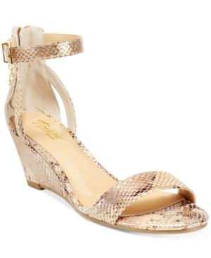 Thalia Sodi Areyana Two-piece Wide-width Wedge Sandals, Only At Macy's Women's Shoes