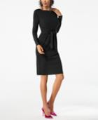 I.n.c. Tie-waist Dress, Created For Macy's
