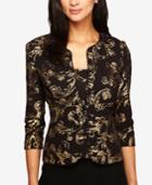 Alex Evenings Metallic Scroll Jacket & Shell