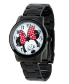 Disney Minnie Mouse Men's Black Alloy Watch