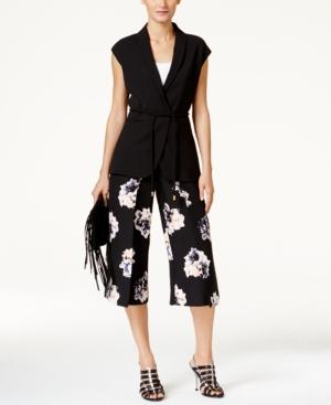 Vince Camuto Sleeveless Belted Vest