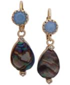 Lonna & Lilly Gold-tone Pave & Stone Drop Earrings