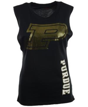 Camp David Women's Purdue Boilermakers Foil-print Logo Tank Top