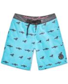 Maui And Sons Men's Sharks & Crows Graphic-print 20 Board Shorts
