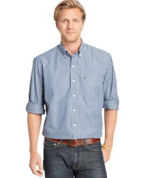 Izod Big And Tall Striped Shirt