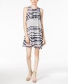 Calvin Klein Printed Pleated Shift Dress