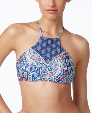 Lucky Brand Verna High-neck Halter Bikini Top Women's Swimsuit