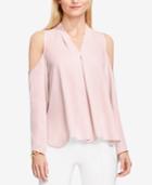 Vince Camuto Pleated Cold-shoulder Top