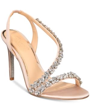 Jewel Badgley Mischka Java Embellished Evening Sandals Women's Shoes